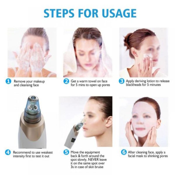 Electric Suction Blackhead Instrument Home Beauty Instrument Blackhead Pore Cleaning.