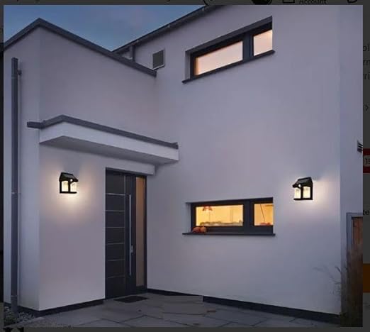 LED Solar Wall Lamp Outdoor  Waterproof Tungsten Lamp Induction Garden Lamp Garden Villa Night Lamp